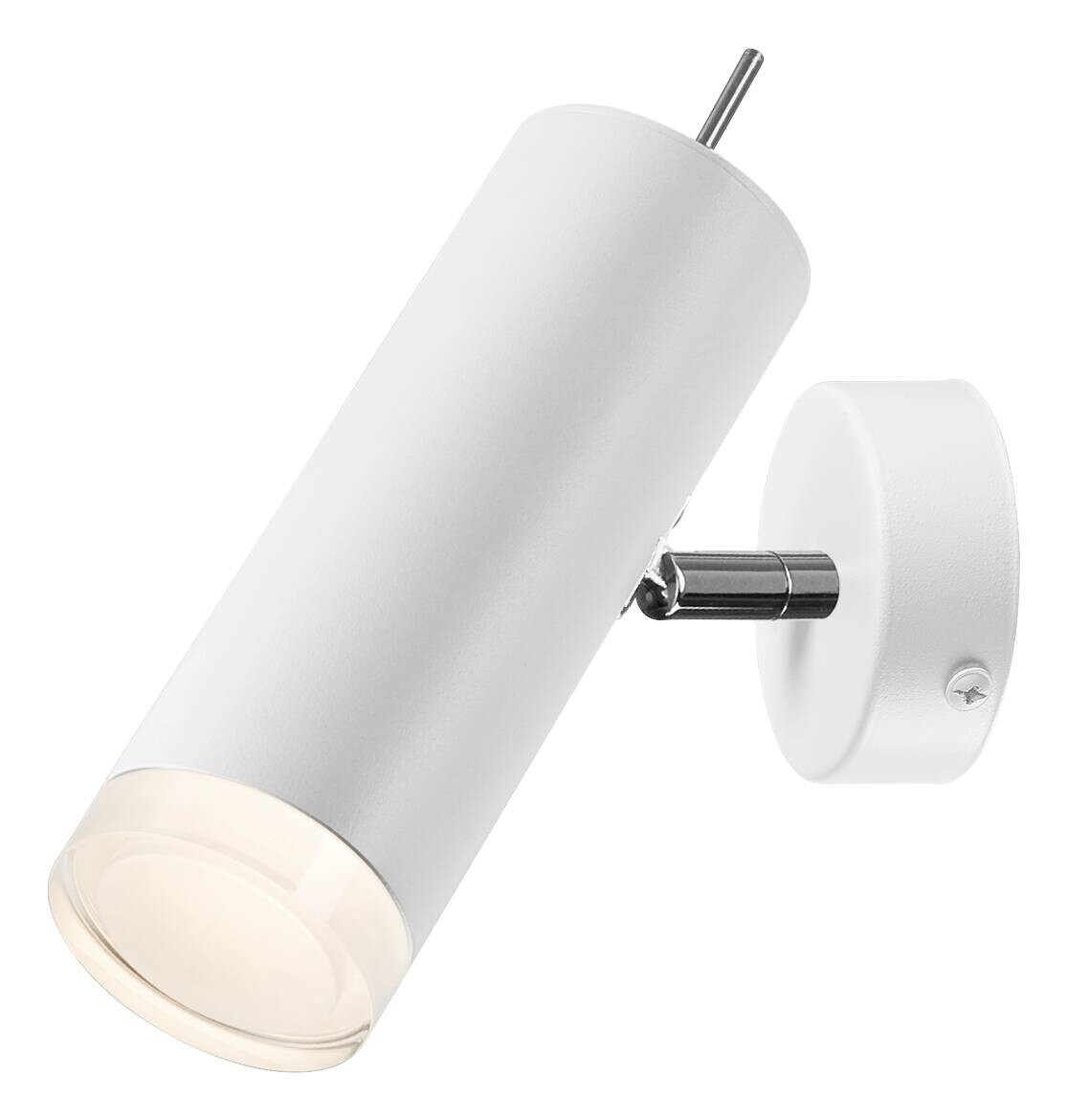 Lamkur Wandleuchte weiß Stahl Acryl Aluminium B/H/L: ca. 20x14x30 cm E27 1 Brennstellen