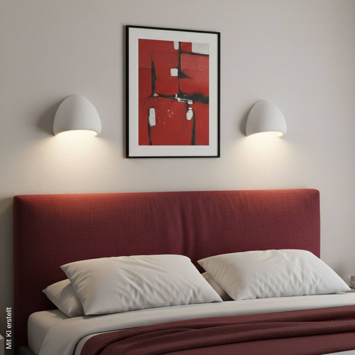 Opviq Wandleuchte weiß B/H/T: ca. 30x32x32 cm E14 1 Brennstellen