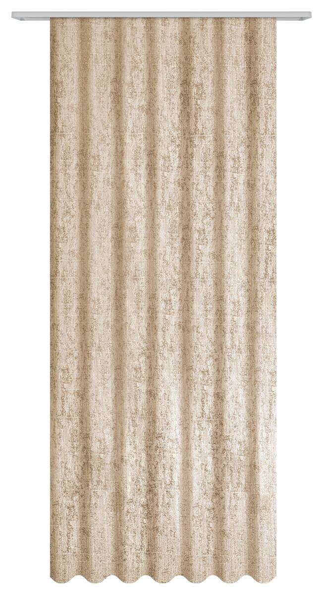 Dekovorhang Eden taupe 100% Polyester B/L: ca. 135x245 cm
