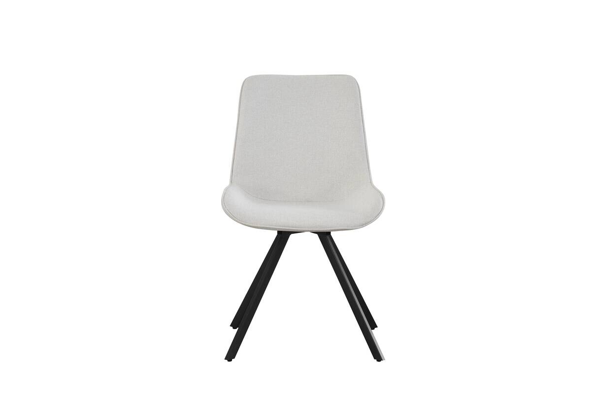 Drehstuhl EMILIA, 2er Set creme Webstoff B/H/T: ca. 52x85x61 cm