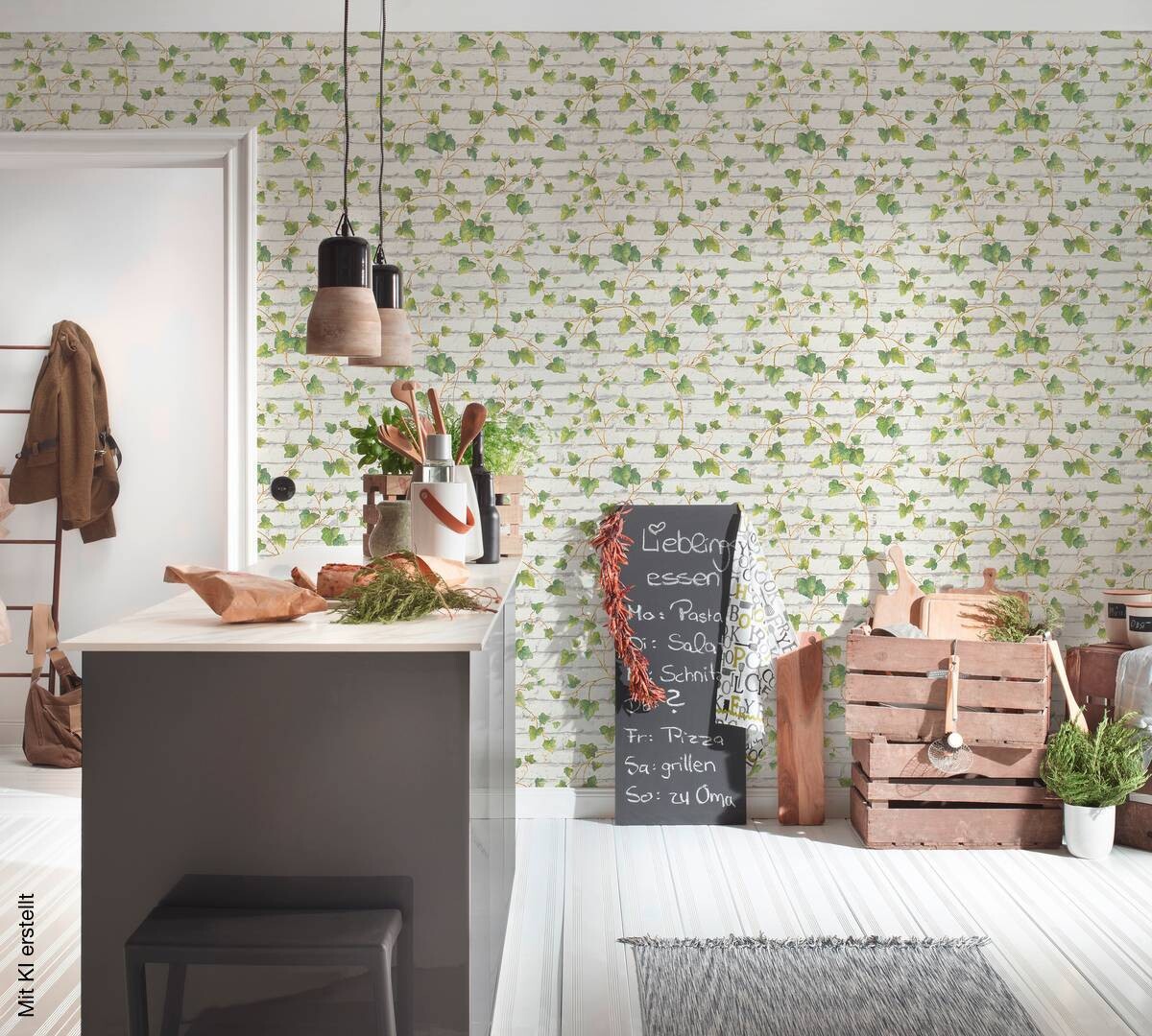A.S.Creation Vliestapete Best of Wood`n Stone 2nd Edition Steine grün braun weiß B/L: ca. 53x1005 cm