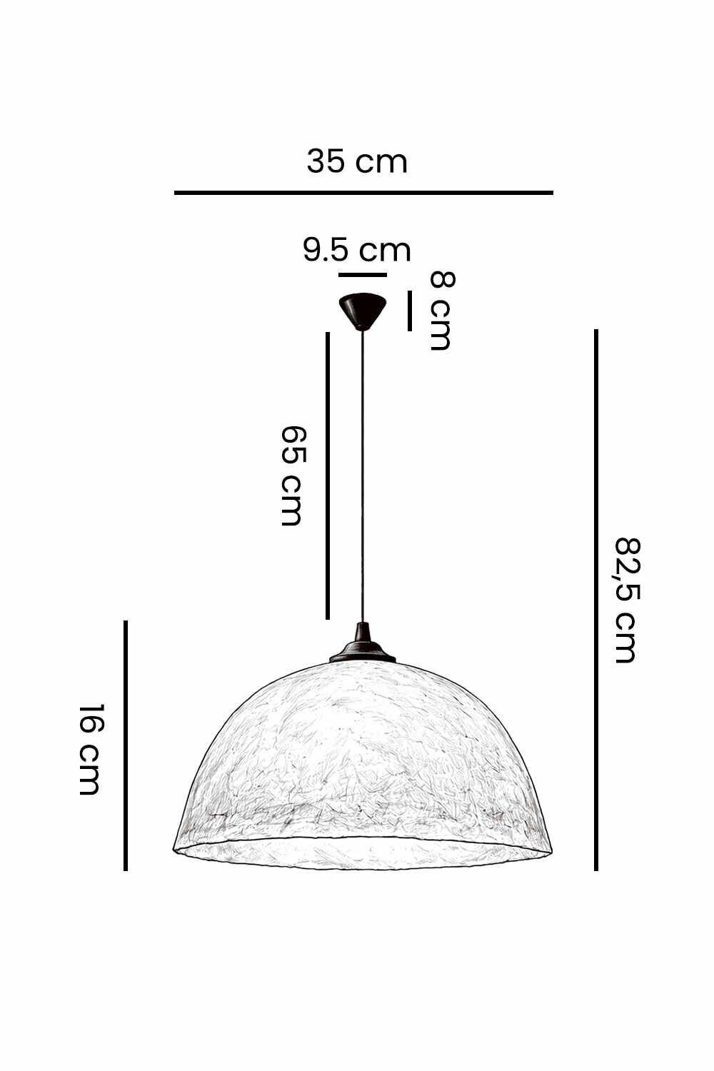 Opviq Pendelleuchte weiß Kunststoff B/H/T/L/D: ca. 34x90x34x34x34 cm E27 1 Brennstellen