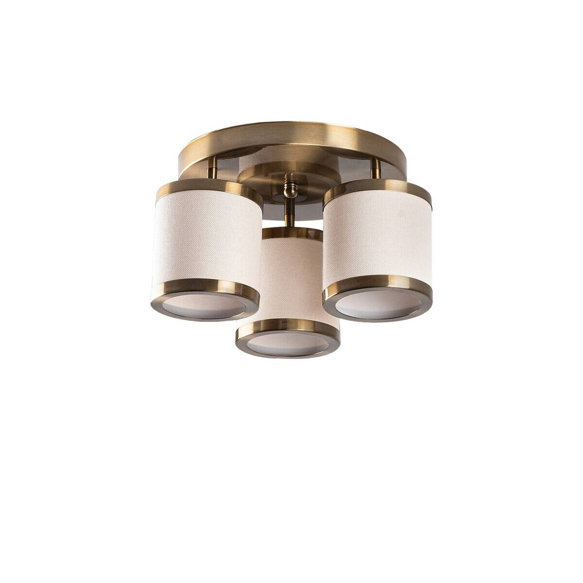 Opviq Deckenleuchte Way bronze Metall B/H/T/L/D: ca. 40x22x40x40x40 cm E27 3 Brennstellen
