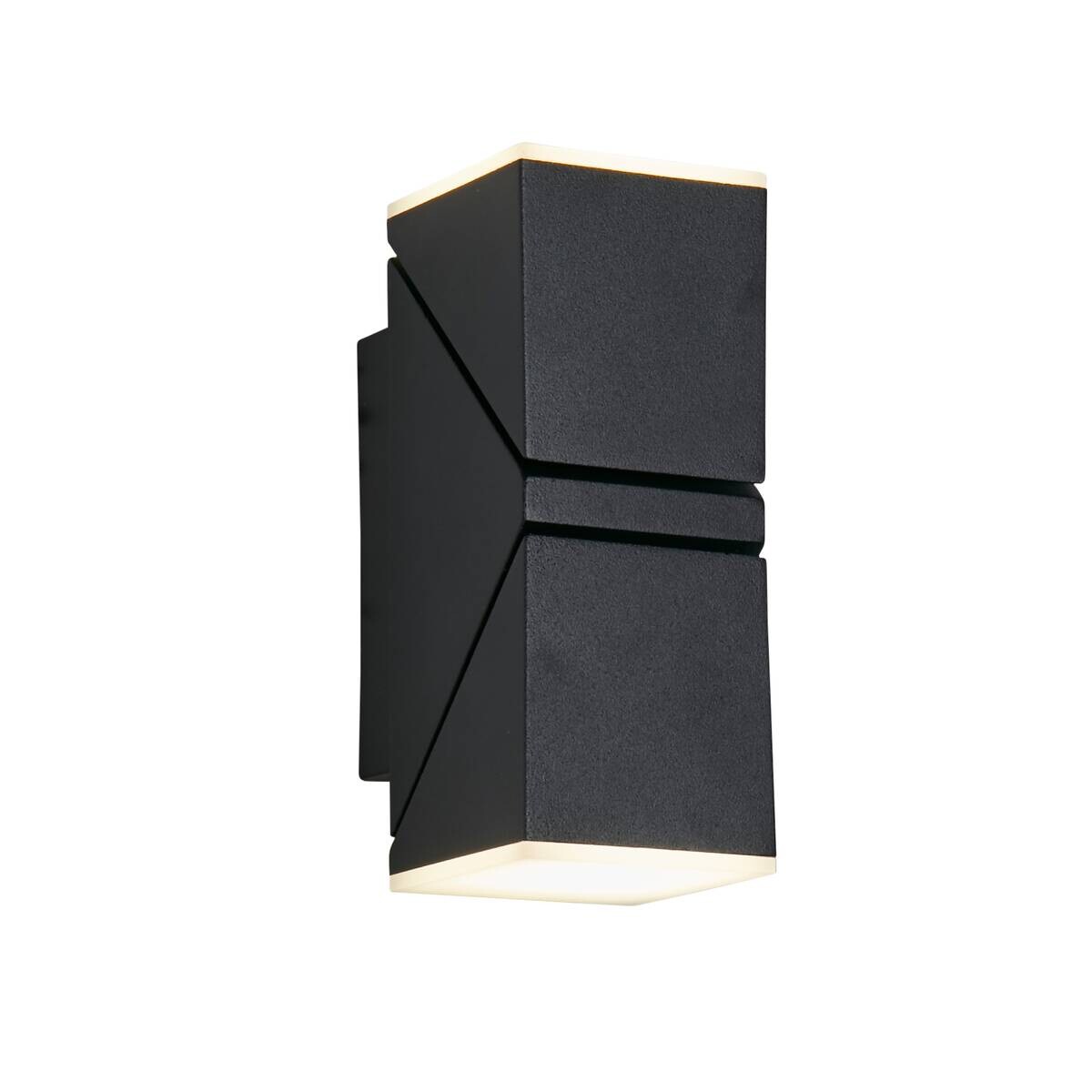 LED-Außenwandleuchte weiß schwarz B/H/T: ca. 6,2x14x9 cm
