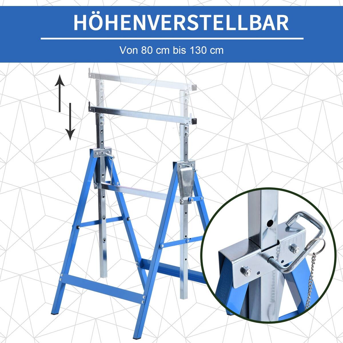 Werkstatt-Zubehör blau B/H/L: ca. 58x68x130 cm