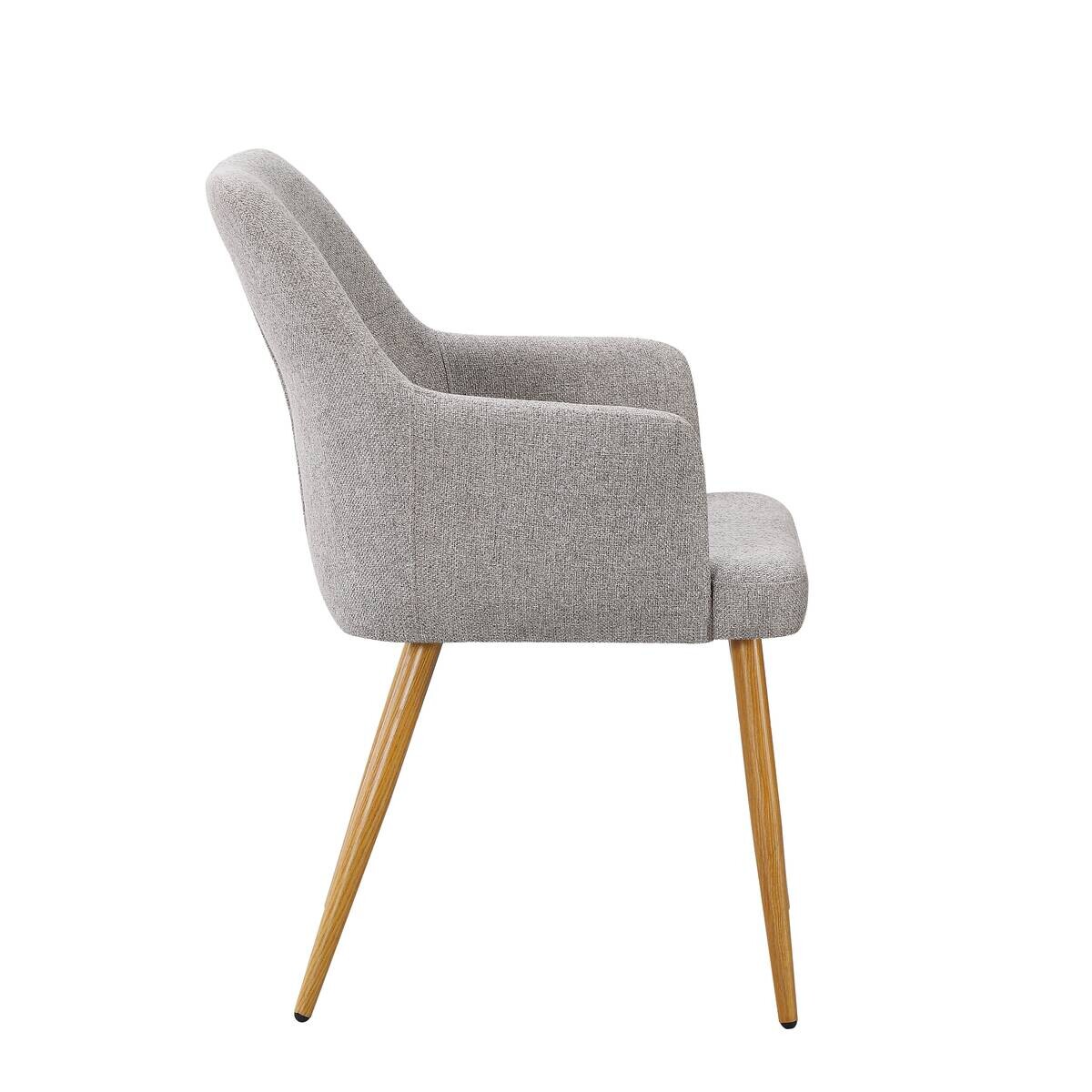 Armlehnstuhl Inga beige Webstoff B/H/T: ca. 57x86x63,5 cm