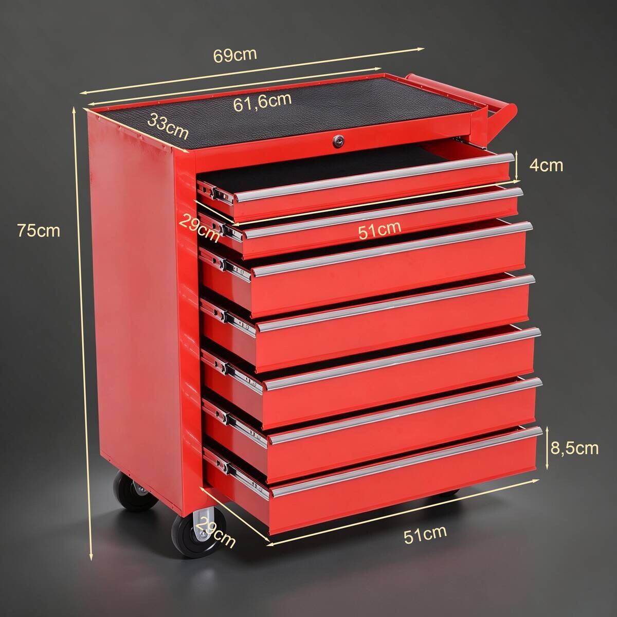 Werkstattwagen B/H/T: ca. 69x75x33 cm
