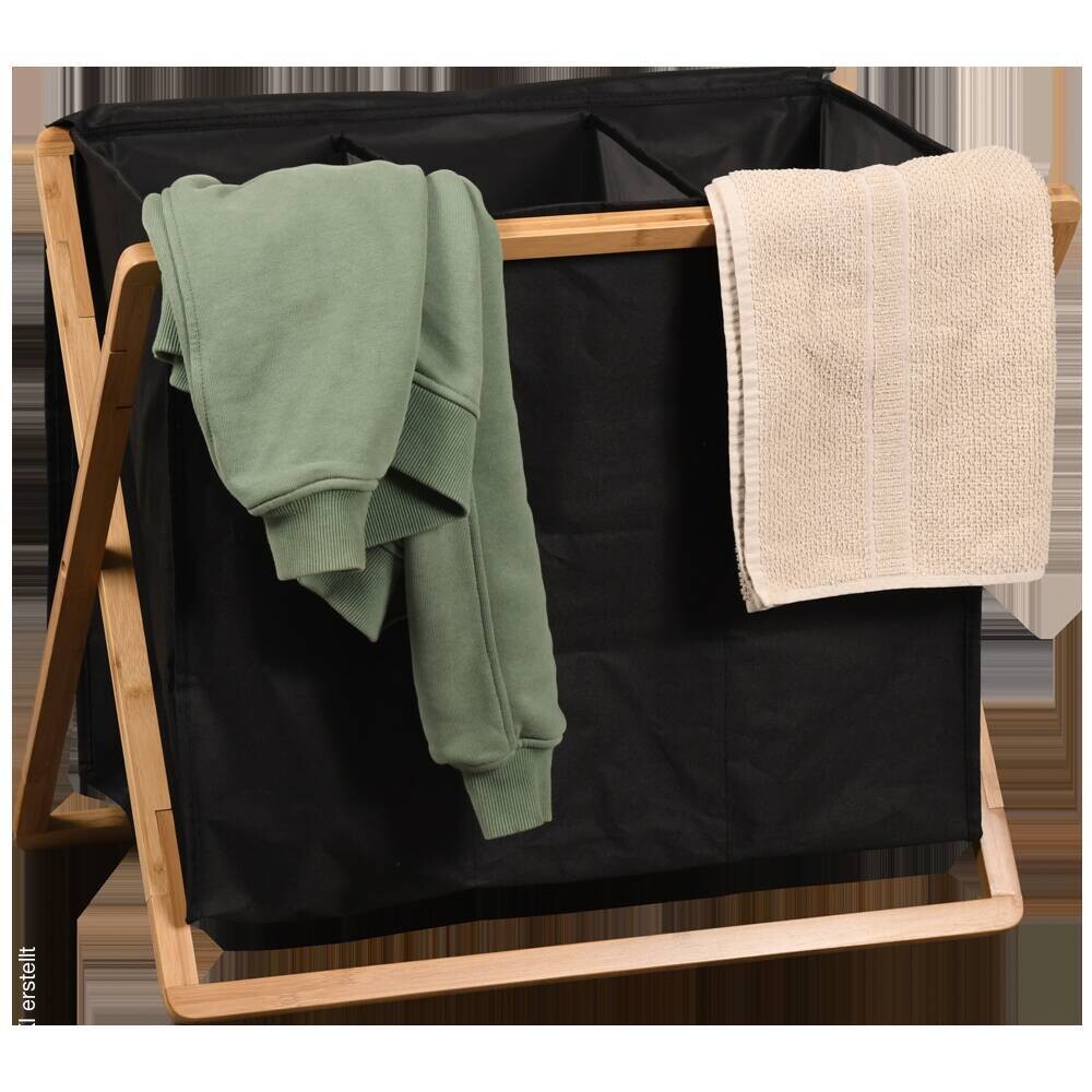Kesper Wäschesammler braun Polyester B/H/L: ca. 19,5x7,5x71,3 cm