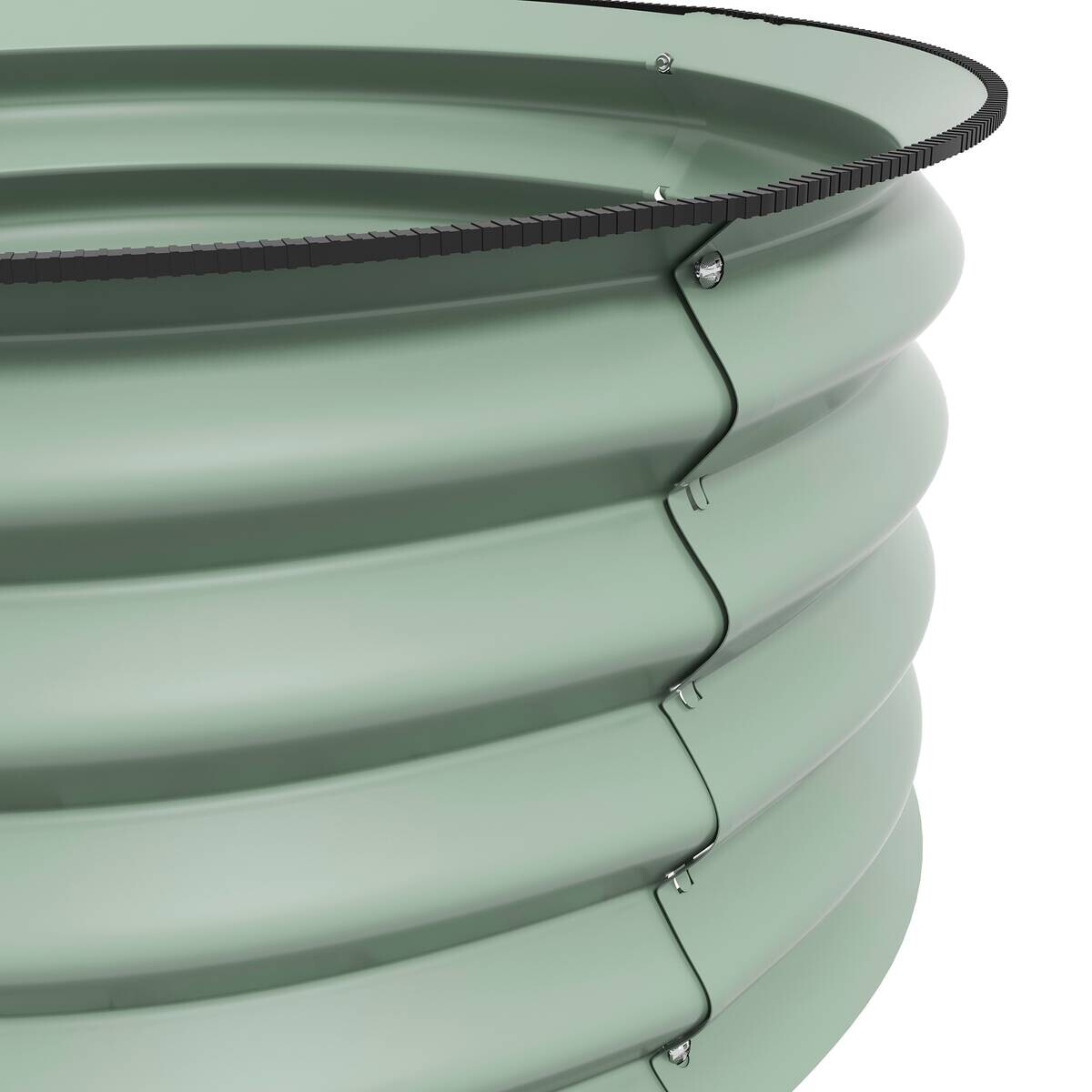 Outsunny Hochbeet-Set grün Stahl B/H/L: ca. 60x30x60 cm