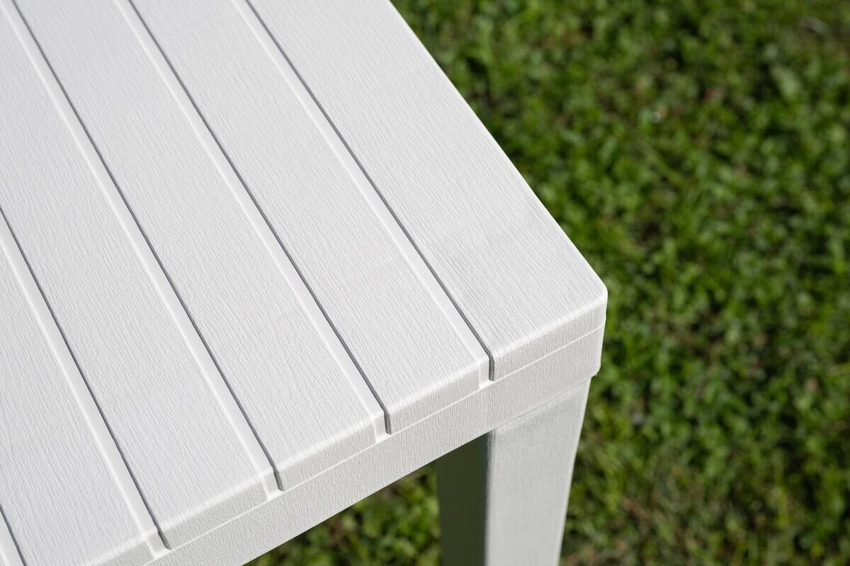 ProGarden Gartentisch Indo weiß Kunststoff B/H/L: ca. 90x72x220 cm | weiß | 90,00/72,00/220,00 cm