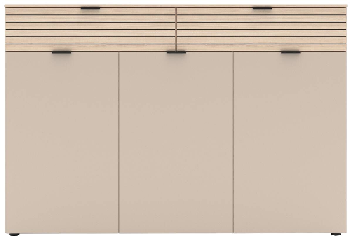 Schuhschrank Ina Kaschmirgrau Eiche Natura Nachbildung B/H/T: ca. 150x102x38 cm