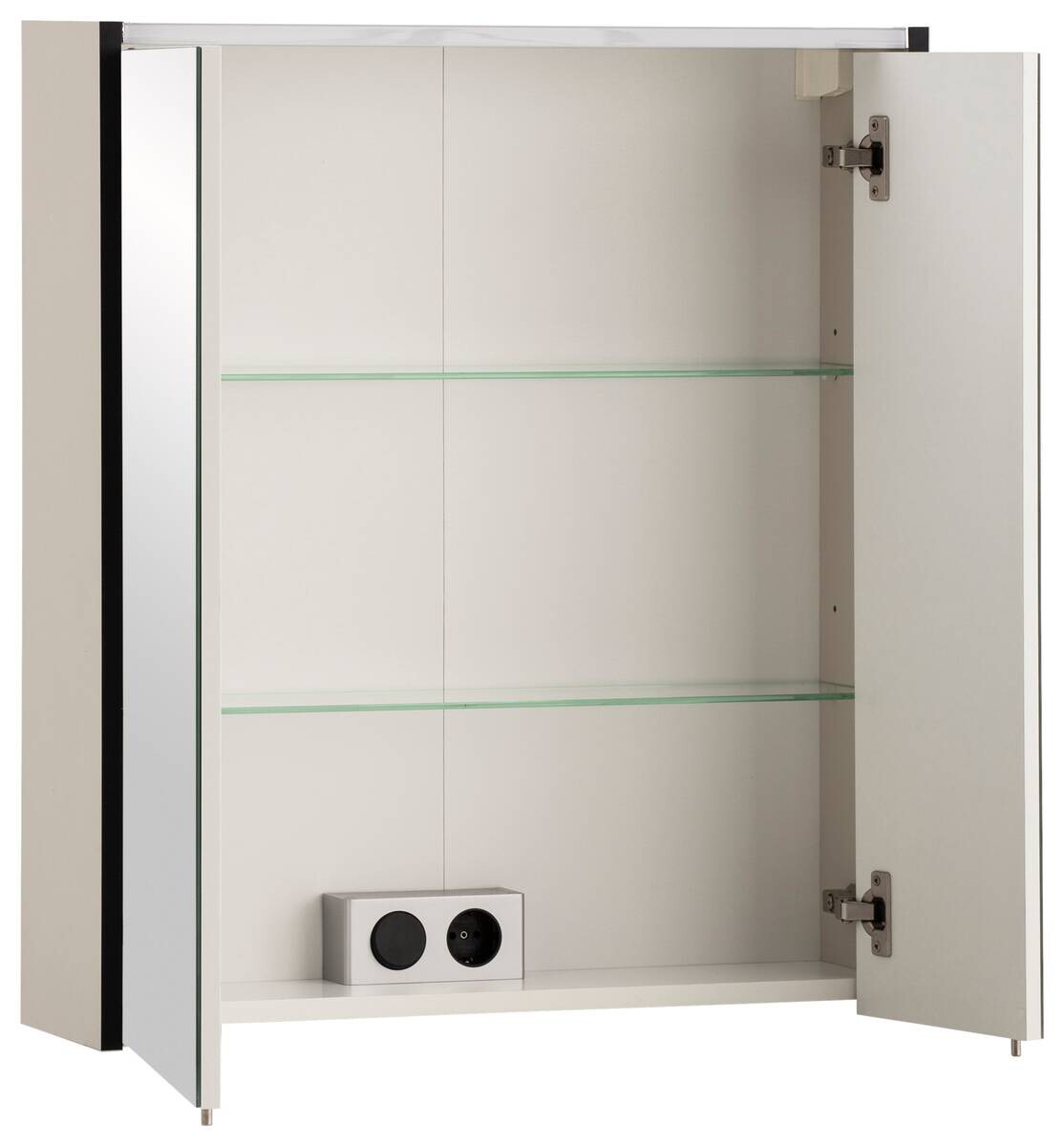 Spiegelschrank Edda creme B/H/T: ca. 63,5x72,4x17,5 cm