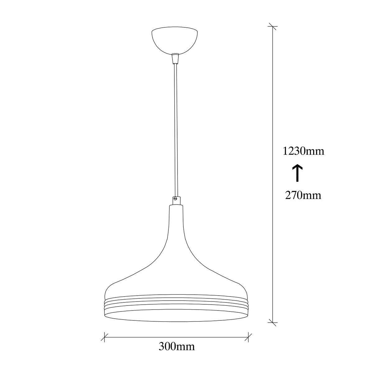 Opviq Pendelleuchte Kupfer B/H/T: ca. 30x123x30 cm E27 1 Brennstellen