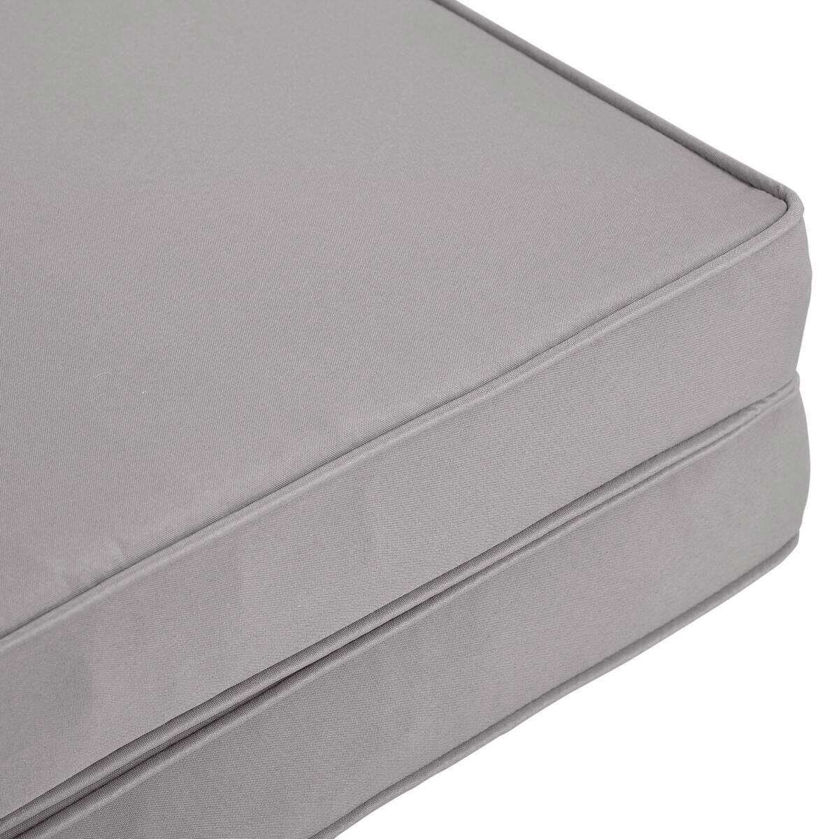 Outsunny Sitzkissen-Set hellgrau Polyester B/H/L: ca. 52x7x56 cm