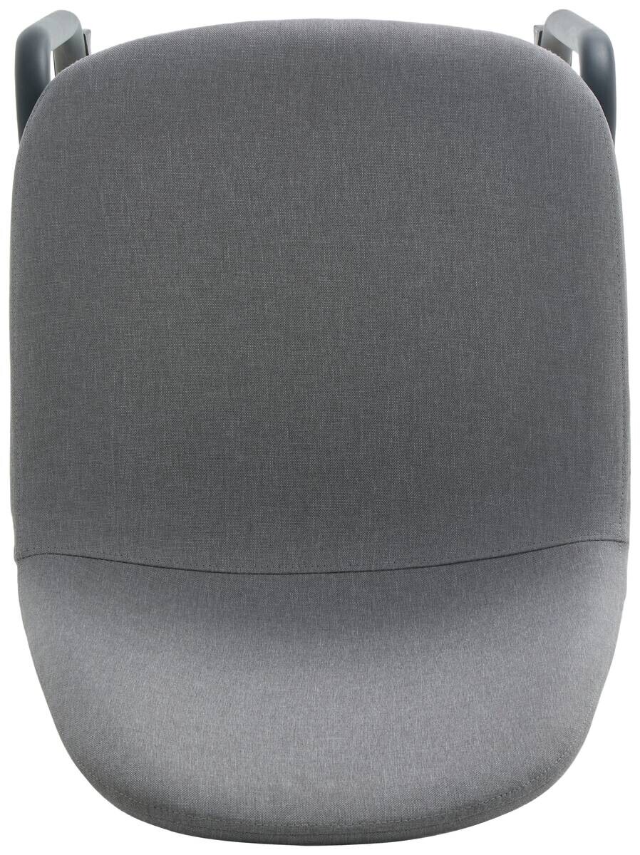 Schwingstuhl Leya grau Microfaser B/H/T: ca. 44x86x53 cm
