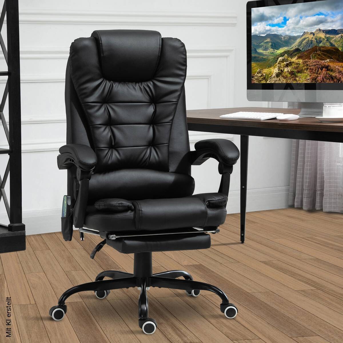 Chefsessel 921-342V91BK schwarz PVC Kunstleder Stahl