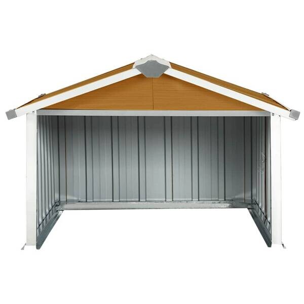 Rasenmäher-Garage braun B/H/L: ca. 97x63x92 cm