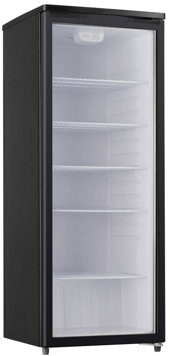 PKM Glastür Kühlschrank GKS255B schwarz B/H/T: ca. 55x143x58 cm