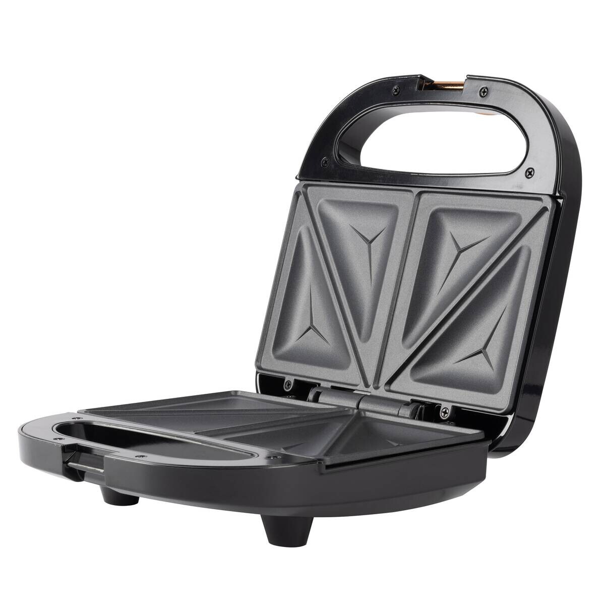 BERGNER Sandwichtoaster BG-53005-CP schwarz Kupfer Aluminium Kunststoff B/H/L: ca. 22x9x22 cm