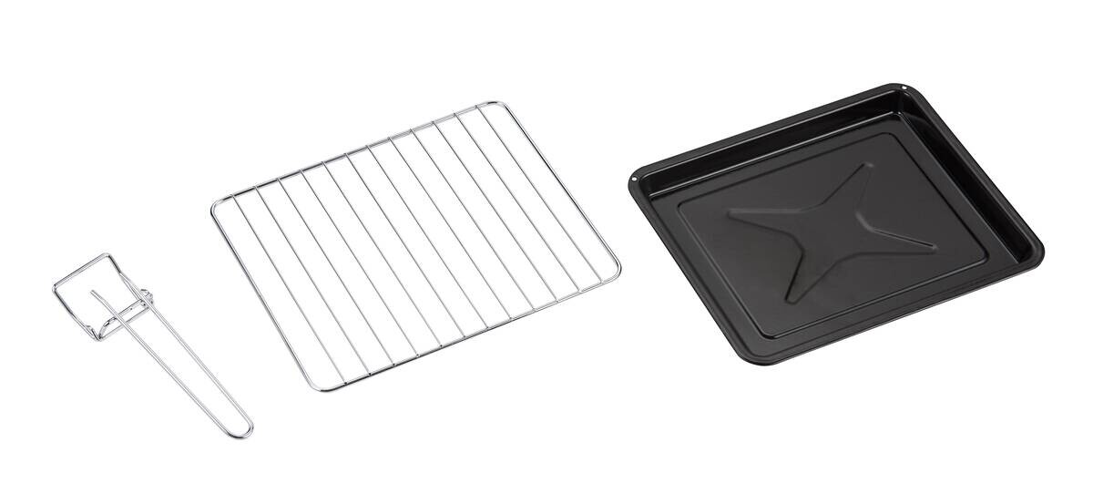 POCOline Mini-Backofen silber Glas B/H/L: ca. 32,6x27,1x42,3 cm ca. 18 l