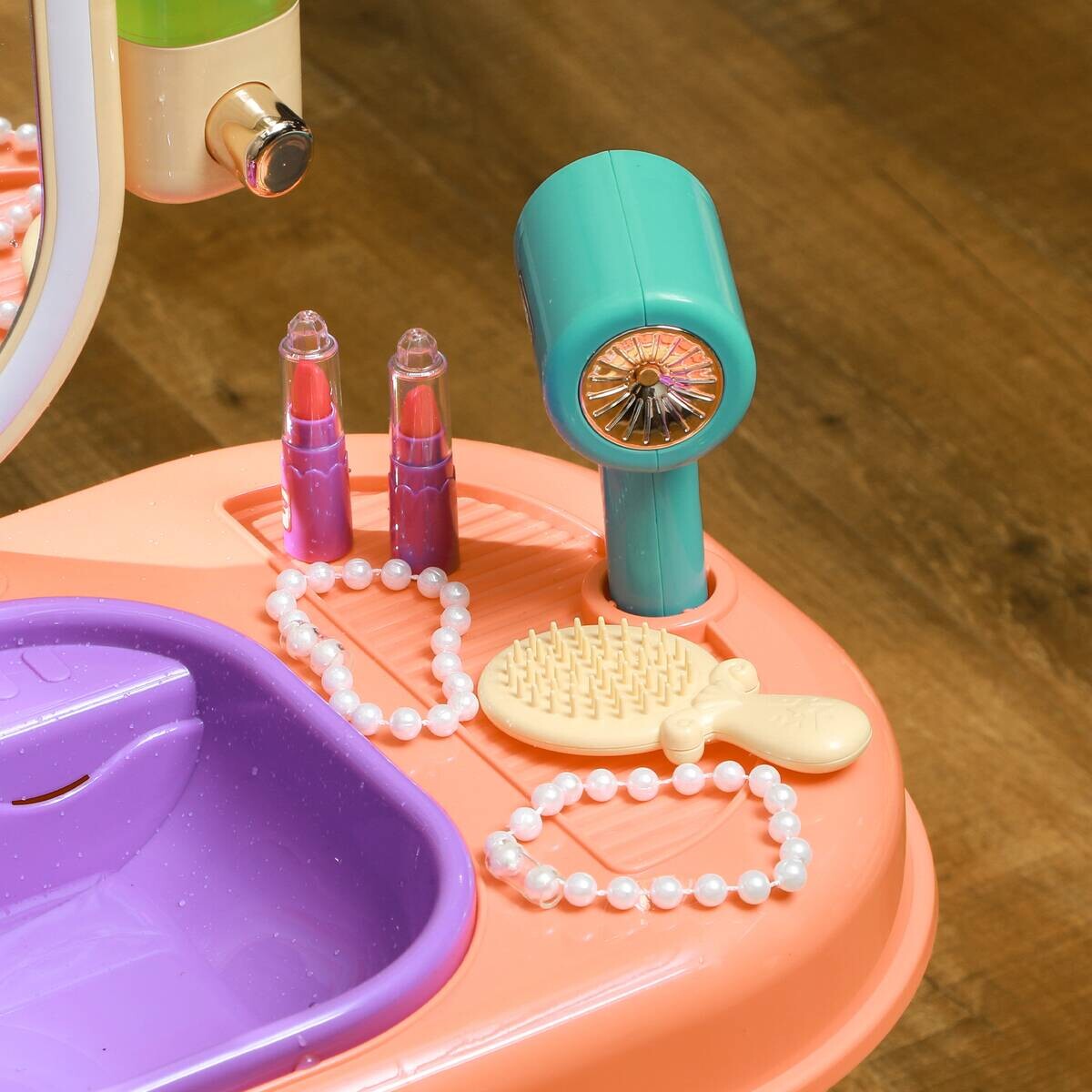 AIYAPLAY Kinder Schminktisch Set B/H/L: ca. 29x71x55 cm