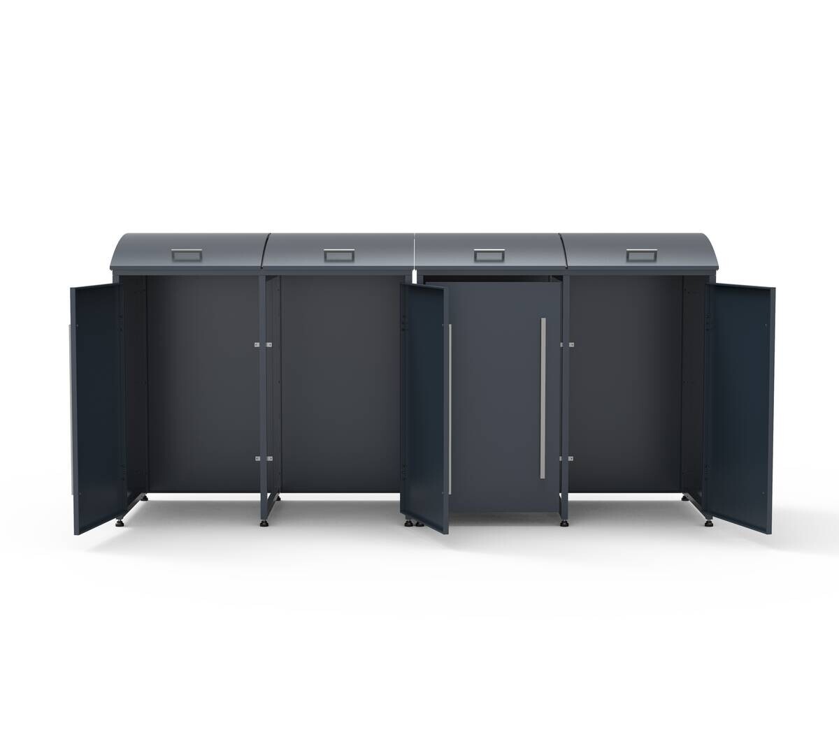 Westmann Mülltonnenbox Moderna anthrazit B/H/L: ca. 278x135x83 cm