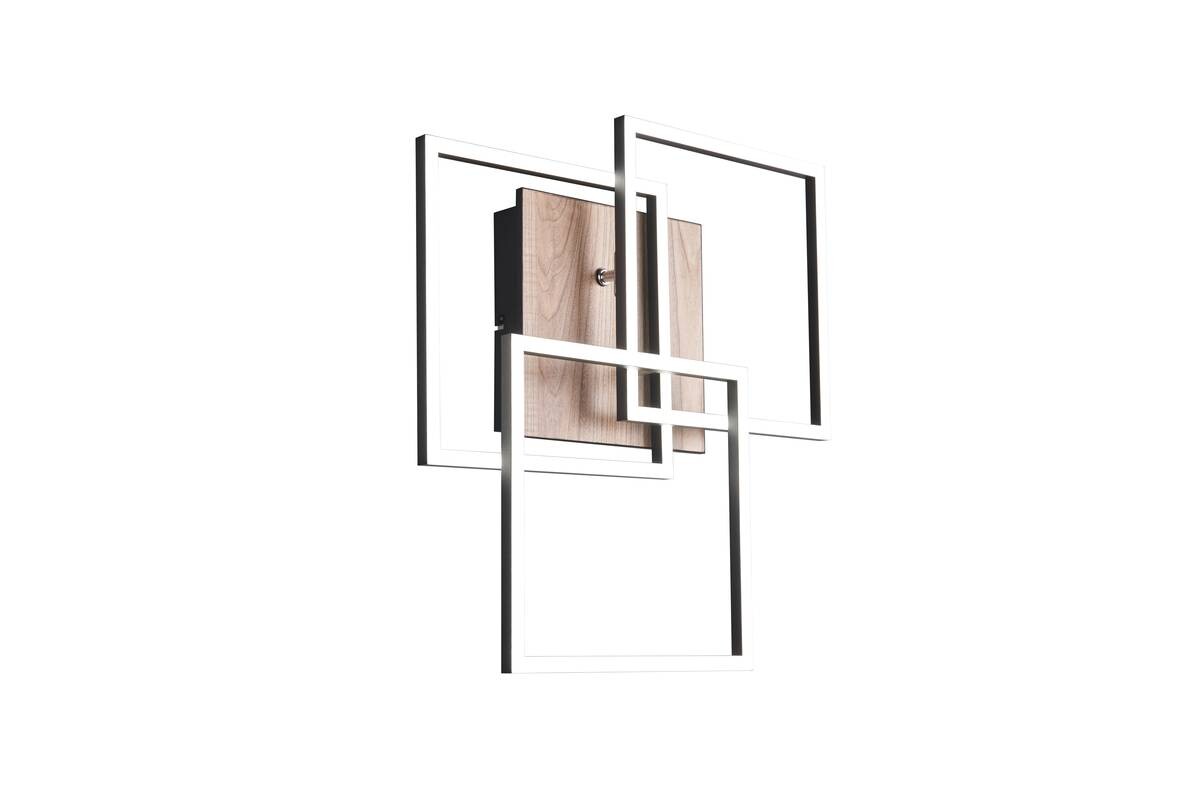 Reality LED-Deckenleuchte R62883135 Mobile schwarz Acryl Metall MDF B/H/T: ca. 39x10x42 cm 1 Brennstellen