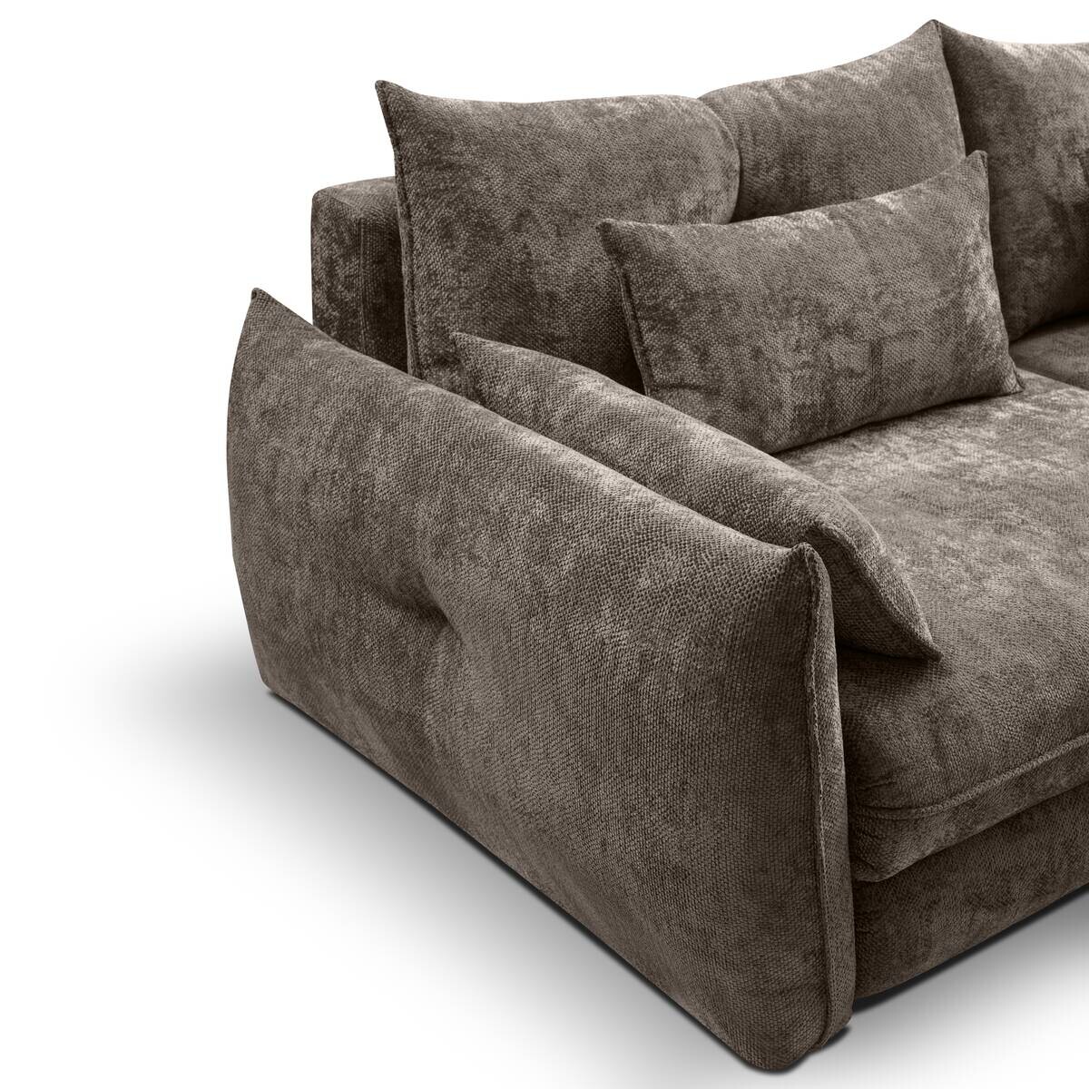 Big Sofa Delphine taupe Microfaser B/H/T: ca. 246x74x119 cm