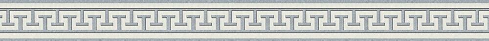 Borte Ornament silberweiß B/L: ca. 4,5x500 cm