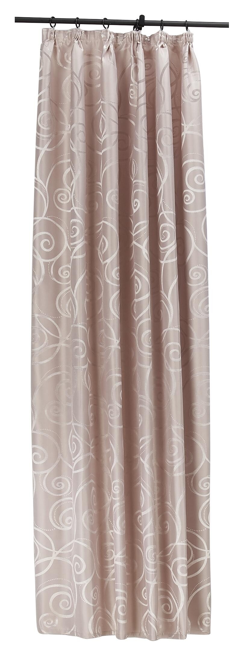 silver edition Dekovorhang Triest rosé B/H: ca. 140x175 cm