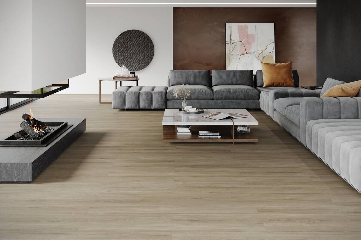 Click-Vinylboden Tuscon Oak 2,304 m² im Paket B/L: ca. 120x24 cm pro Paket