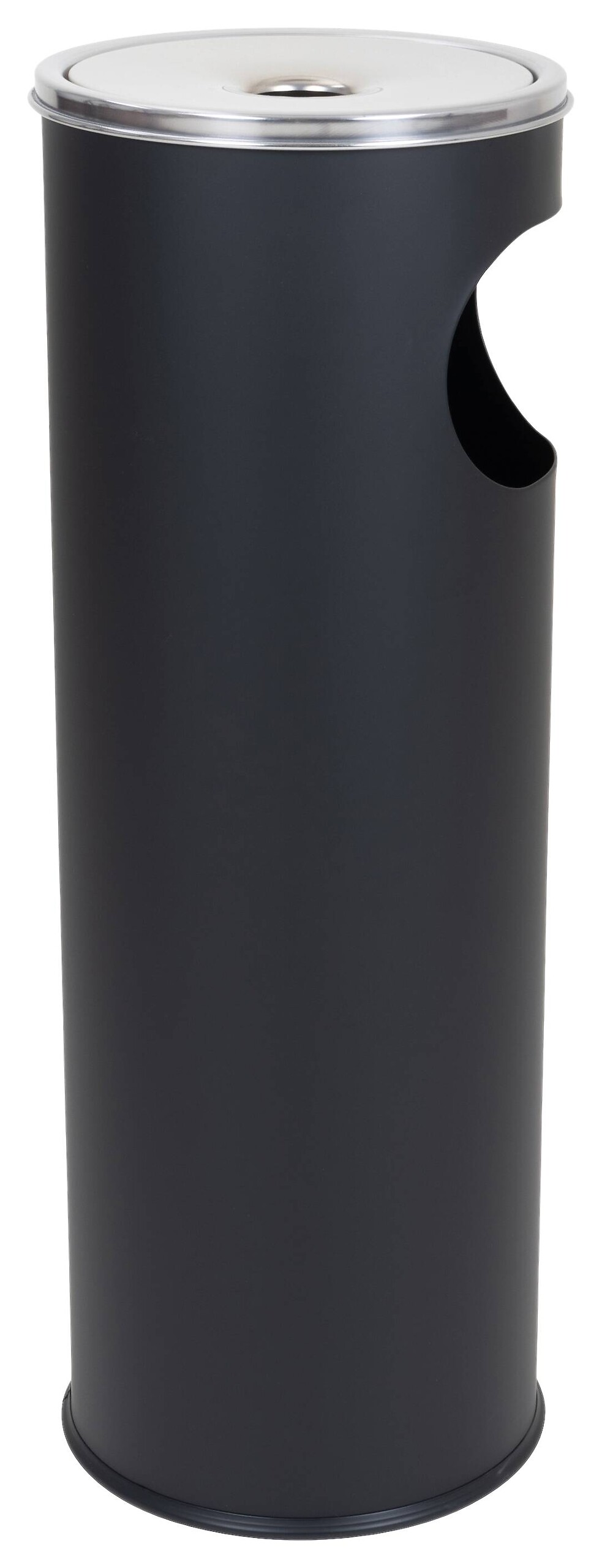 Aschenbecher schwarz Metall
