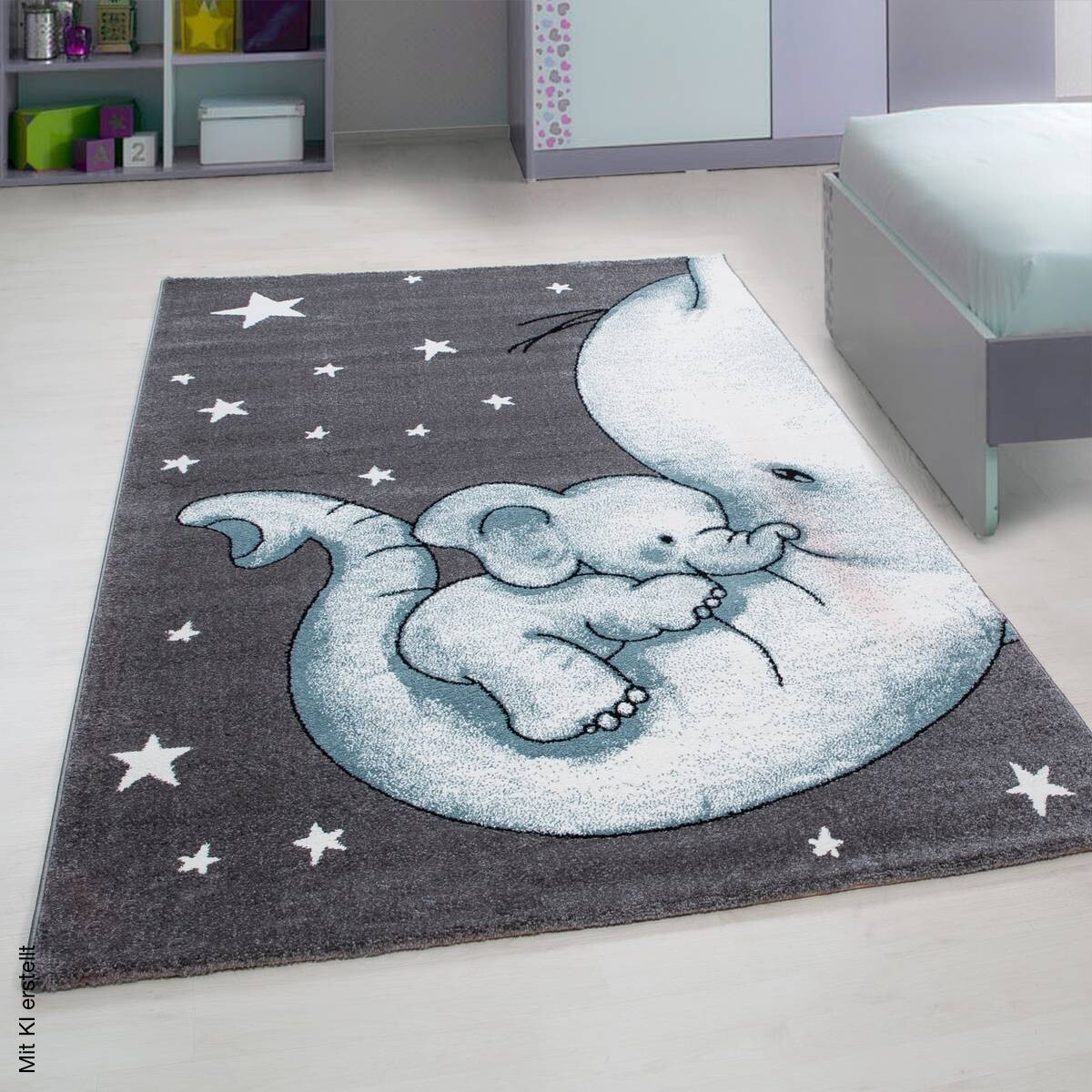 Ayyildiz Teppich KIDS blau B/L: ca. 120x170 cm