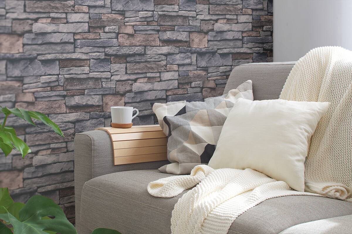 A.S.Creation Vliestapete beige braun B/H/D: ca. 53x1005x8,5 cm