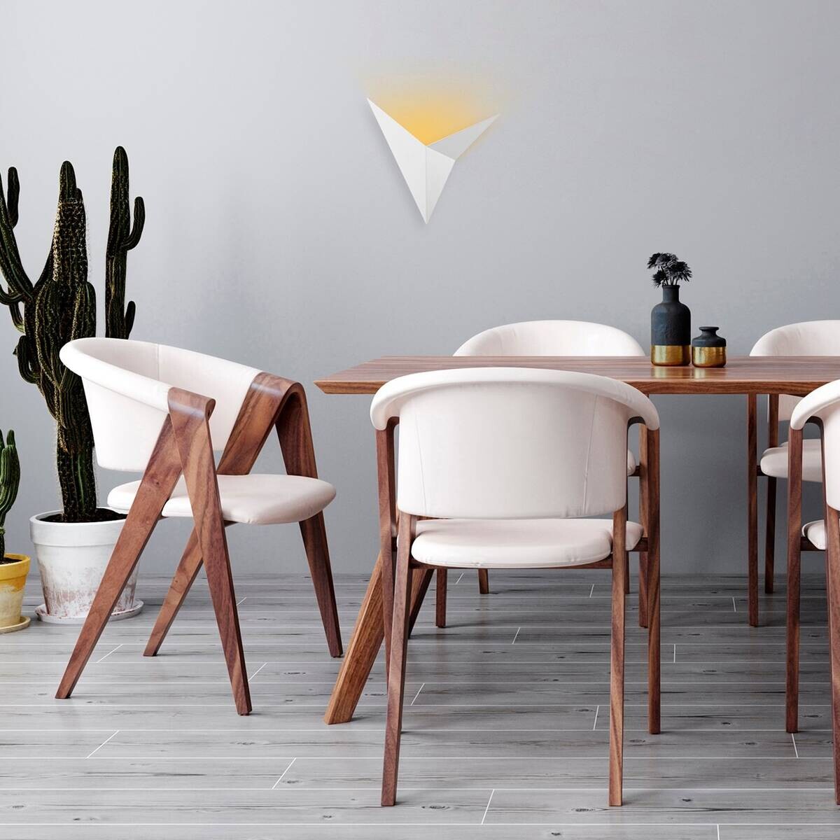 Opviq Wandleuchte Bird weiß Metall B/H/T/L: ca. 5x34x5x34 cm G9 1 Brennstellen