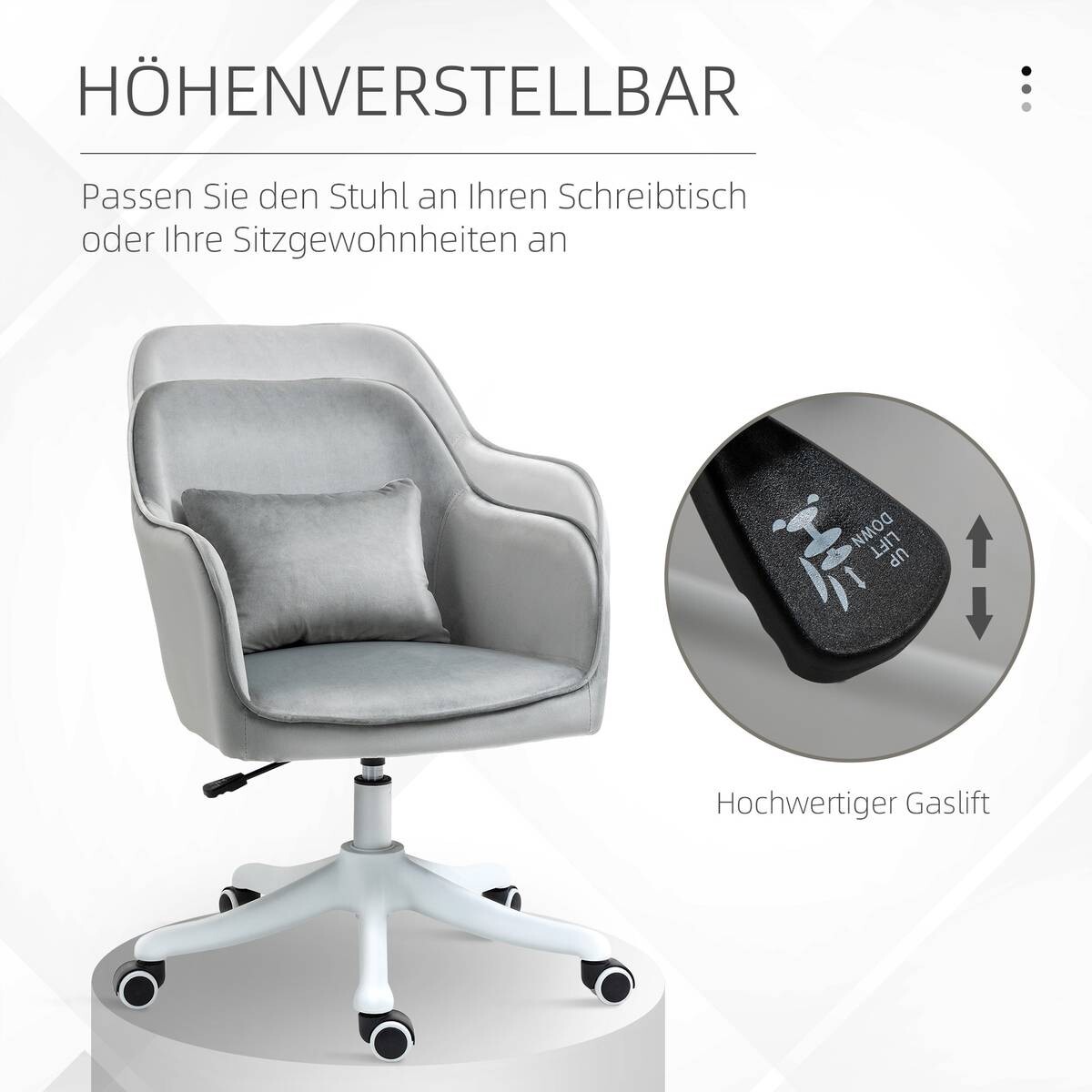 Drehstuhl 921-298V70GY grau