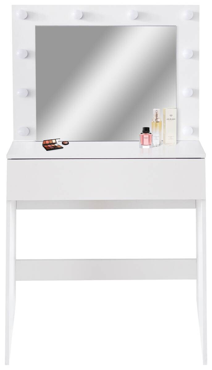 Schminktisch Lola weiß B/H/T: ca. 80x147x40 cm