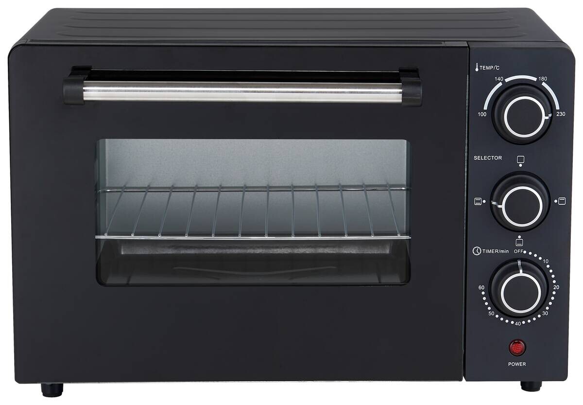 POCOline Mini-Backofen silber Glas B/H/L: ca. 32,6x27,1x42,3 cm ca. 18 l