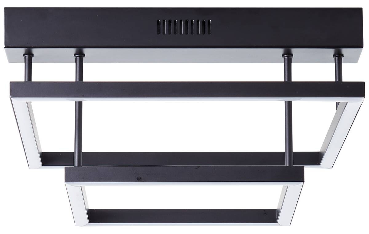 Brilliant Deckenleuchte Ranut G99493/06 schwarz Kunststoff Metall B/H/T/L: ca. 32x19x35x35 cm 2 Brennstellen
