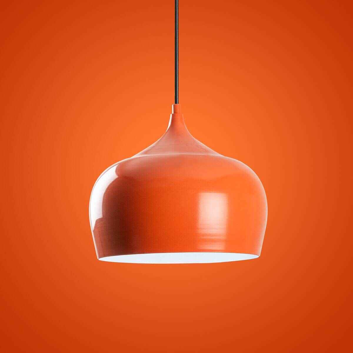 Opviq Pendelleuchte orange B/H/T: ca. 28x125x28 cm E27 1 Brennstellen