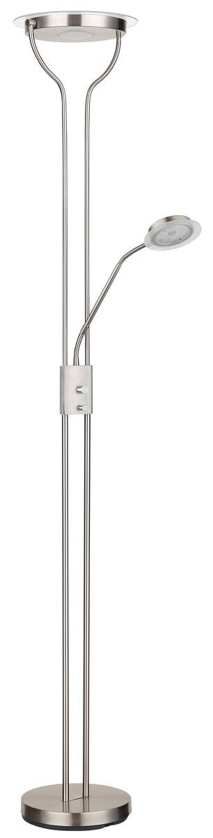 GLOBO LED-Deckenfluter nickel Metall B/H/L: ca. 25,5x180x28 cm 1 Brennstellen