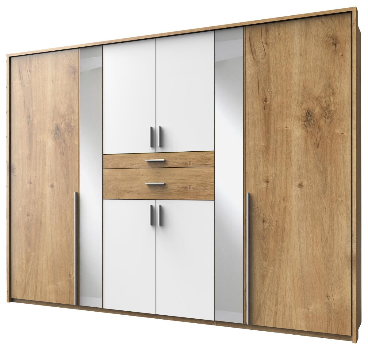Kleiderschrank Odessa Eiche Nachbildung B/H/T: ca. 270x208x58 cm