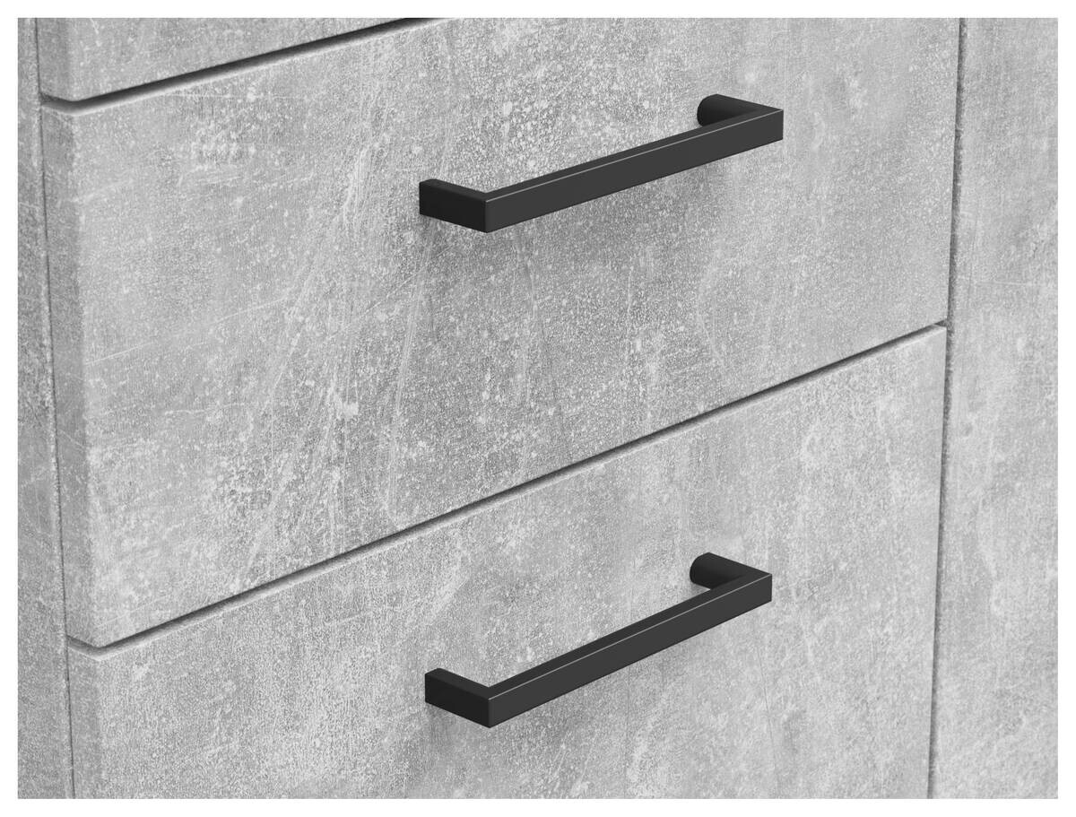 Kommode Multi-Stauraum Typ 33 Beton Optik B/H/T: ca. 120x115x40 cm