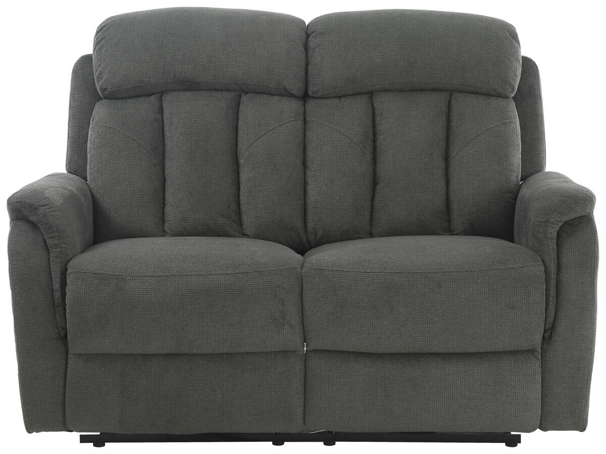 Sofa FM3216-2P grau Microfaser B/H/T: ca. 142x100x95 cm