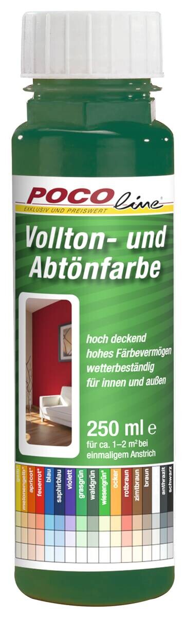 Vollton- und Abtönfarbe waldgrün ca. 0,25 l