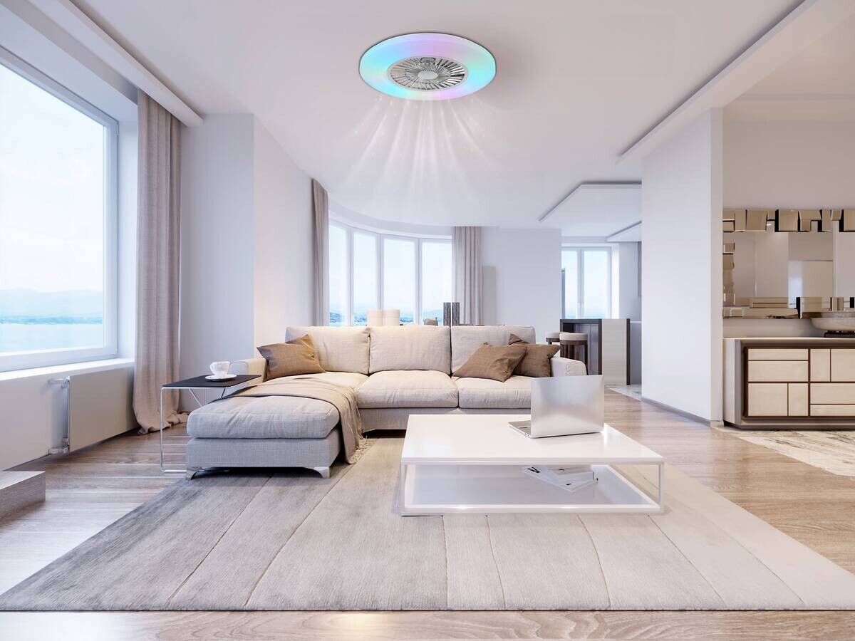 GLOBO LED-Deckenventilator ALVA 03649C Opal weiß H/D: ca. 15,4x59,5 cm max. 40 W