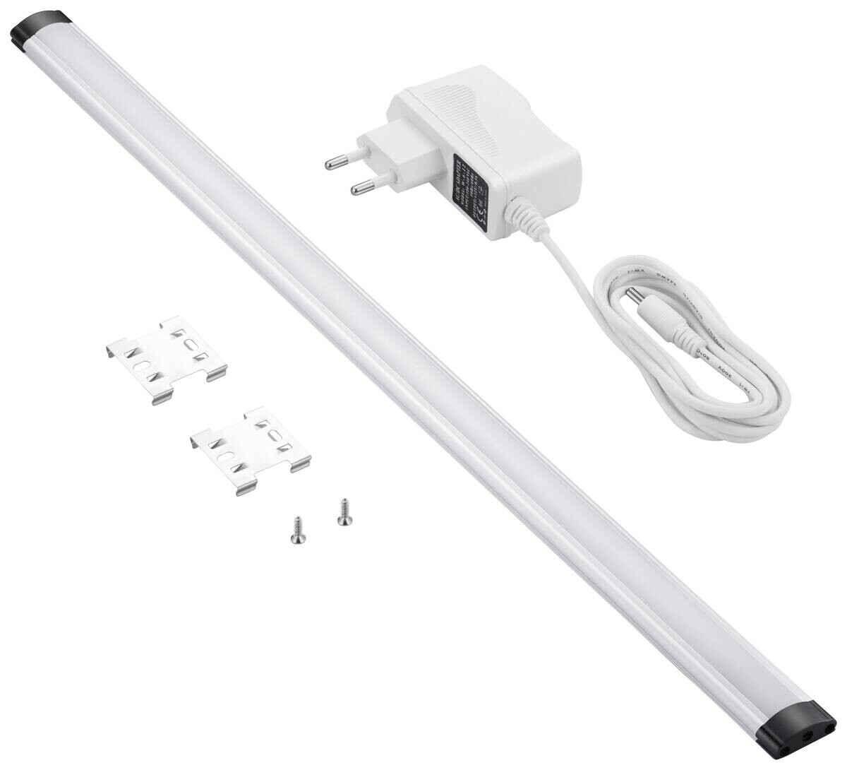 LED-Unterbauleiste 010 852 silber Kunststoff B/H/L: ca. 10x10x52 cm