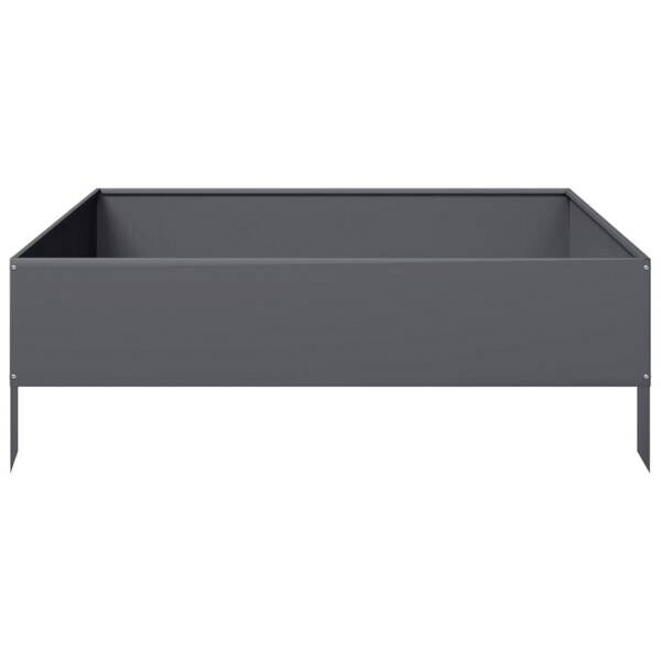 Hochbeet anthrazit Stahl B/H/L: ca. 100x33,5x100 cm