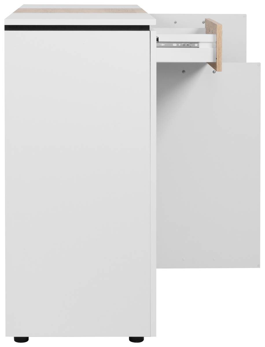 Kommode Mystery weiß Eiche Sonoma Nachbildung B/H/T: ca. 117x84x39 cm