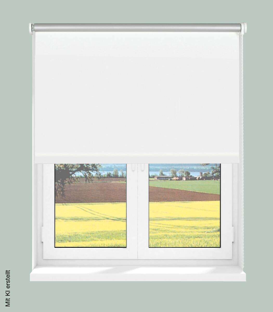 Boviva Thermo Seitenzugrollo Verdunklungsqualität weiß B/L: ca. 62x175 cm